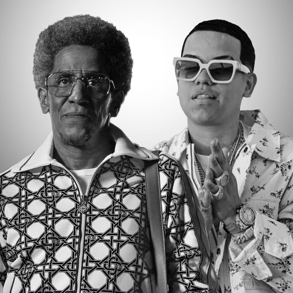 Composición fotográfica de Tego Calderón y J Álvarez, quienes lanzaron este jueves un nuevo sencillo musical.