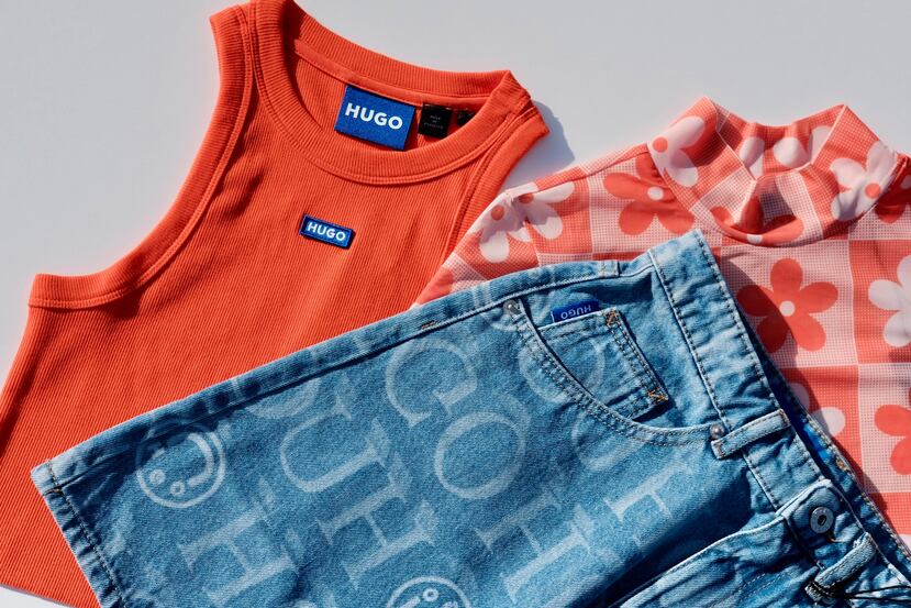 Básicos para disfrutar al aire libre de HUGO Blue para mujeres. Disponibles en HUGO, de Hugo Boss, en el segundo nivel.