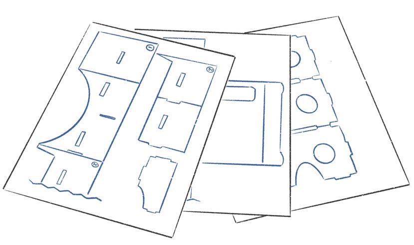 Paso 1: Vamos a imprimir la plantilla de los lentes. Busca en internet un ''template'' o plantilla para gafas virtuales gratis e imprime en papel tamaño carta. (Hay muchos modelos disponibles, pero son casi todos iguales.)