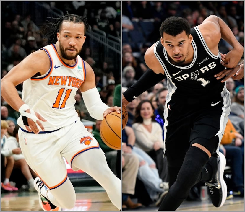 Jalen Brunson y Victor Wembanyama son las principales figuras de Nueva York y San Antonio, respectivamente.