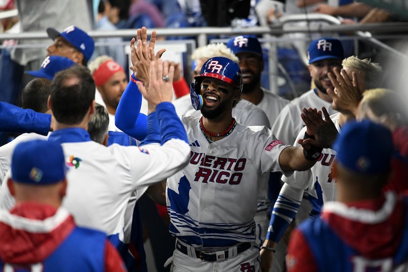 MJ Meléndez debutó en el uniforme de Puerto Rico en el Clásico Mundial de 2023.