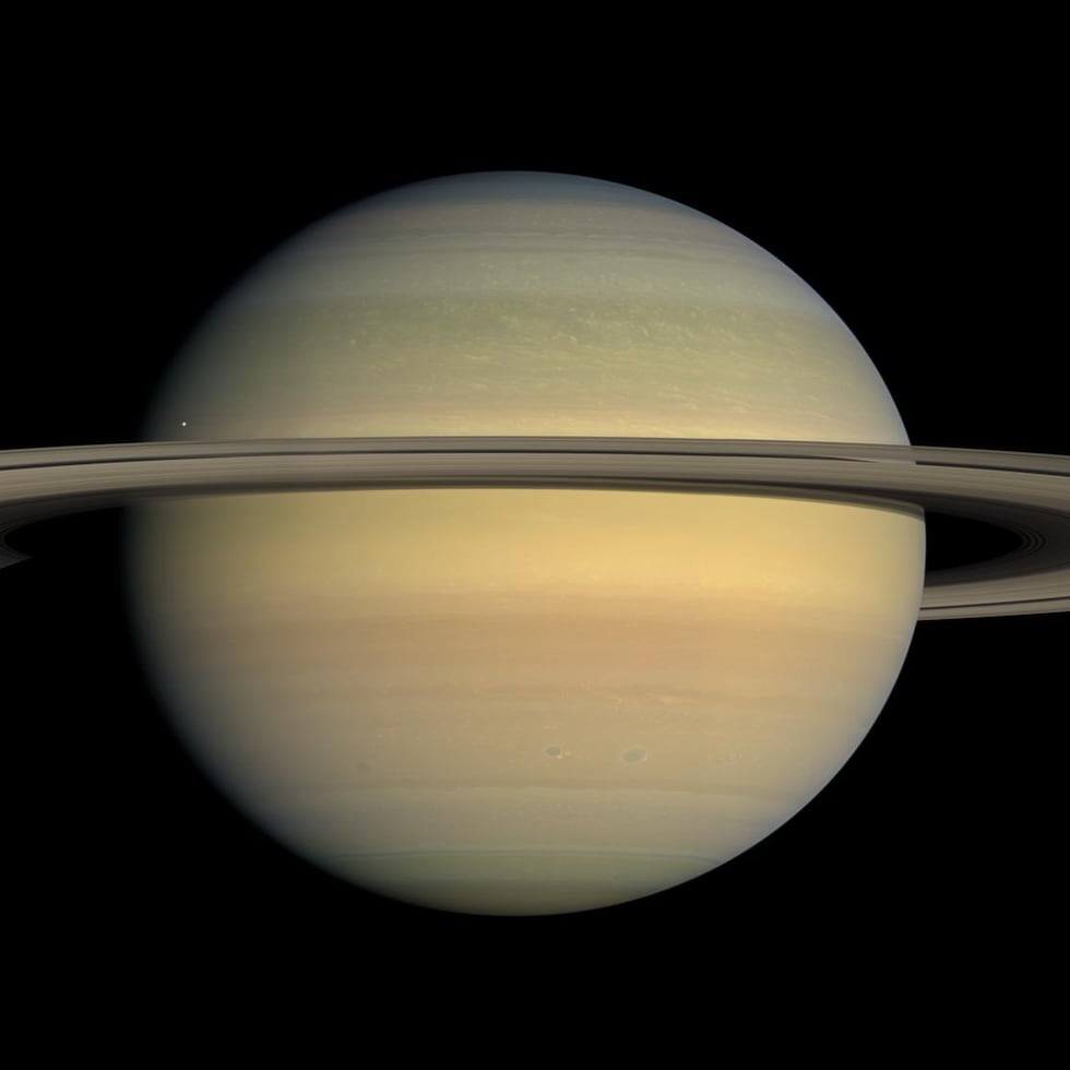 Fotografía del planeta Saturno, cortesía de la NASA.
