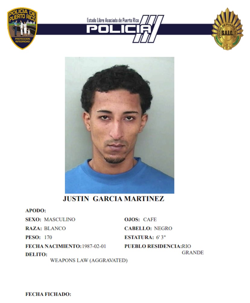 El confinado fue identificado como Justin García Martínez, de 38 años.