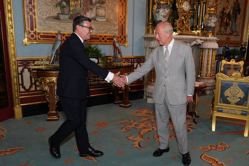 El rey Charles III recibió al nuevo primer ministro.