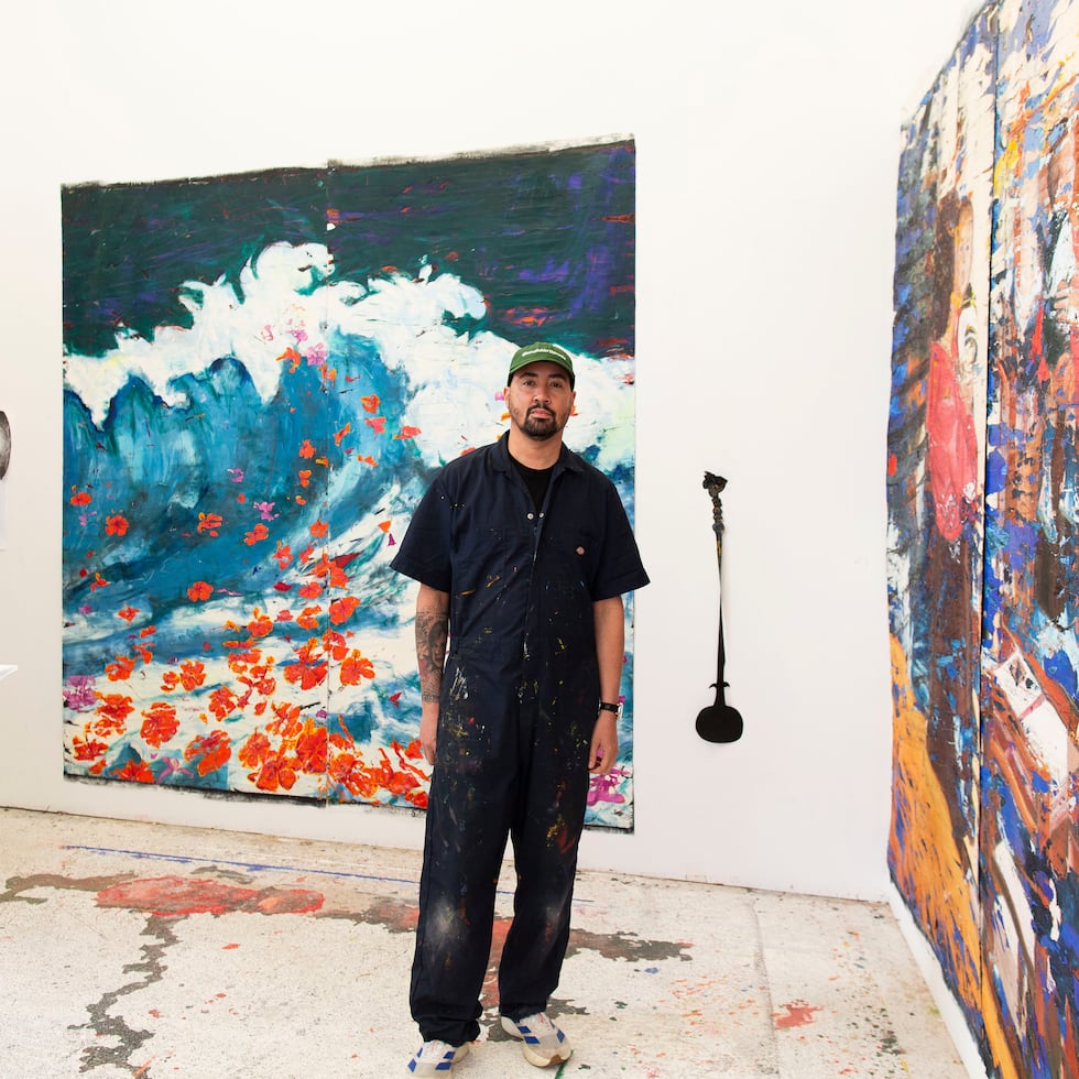 Ángel Otero, Salt Water Exhibition at Hauser & Wirth, London.