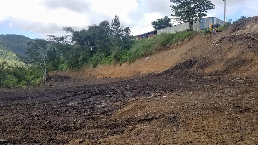 El trabajo estuvo enfocado en la remoción da capas de tierra y de material vegetativo caído por el paso del huracán María. (Suministrada)