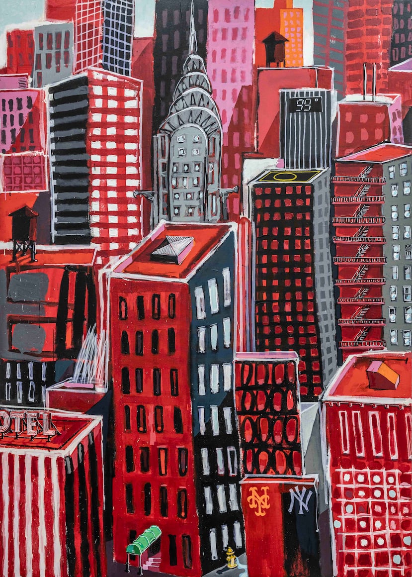 Obra "Verano NYC", del artista puertorriqueño Carlos Dávila Rinaldi.
