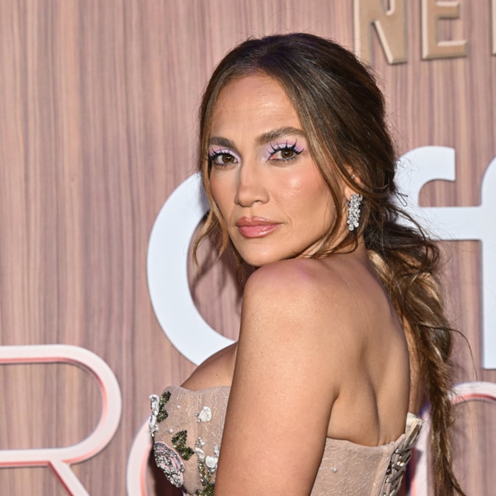 Jennifer Lopez attends the premiere of Netflix's "Office Romance" at Regal Union Square on Tuesday, June 2, 2026, in New York. (Photo by Evan Agostini/Invision/AP)