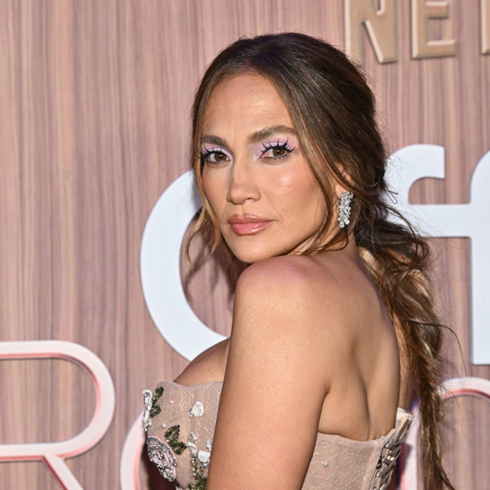 Jennifer Lopez attends the premiere of Netflix's "Office Romance" at Regal Union Square on Tuesday, June 2, 2026, in New York. (Photo by Evan Agostini/Invision/AP)