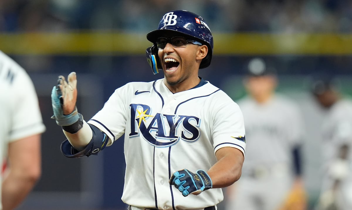 Richie Palacios, pelotero de raíces boricuas, clave en barrida de los Rays sobre los Yankees
