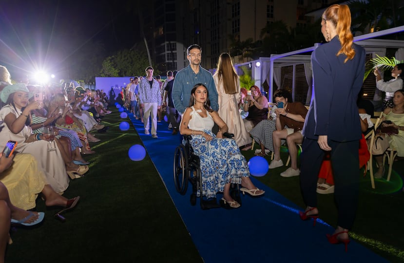 Karla Ortiz durante el desfile.