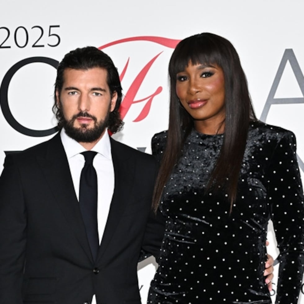 Venus Williams junto a su ahora esposo Andrea Preti.