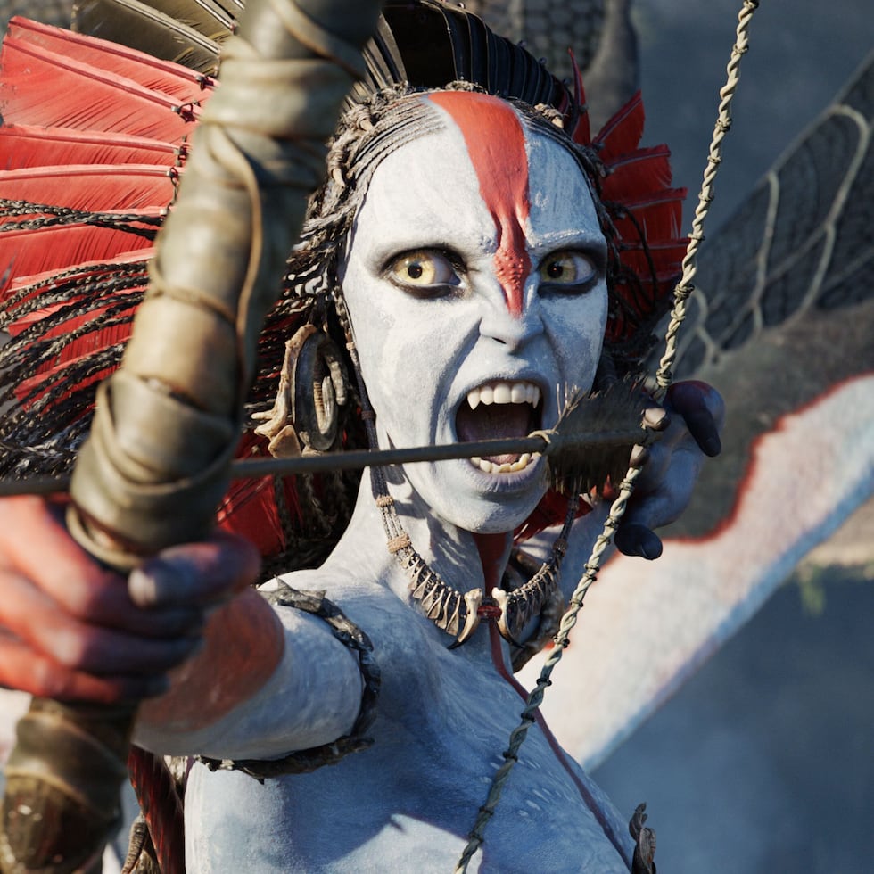 Varang, played by Oona Chaplin, is one of the main characters in the movie "Avatar: Fire and Ash".