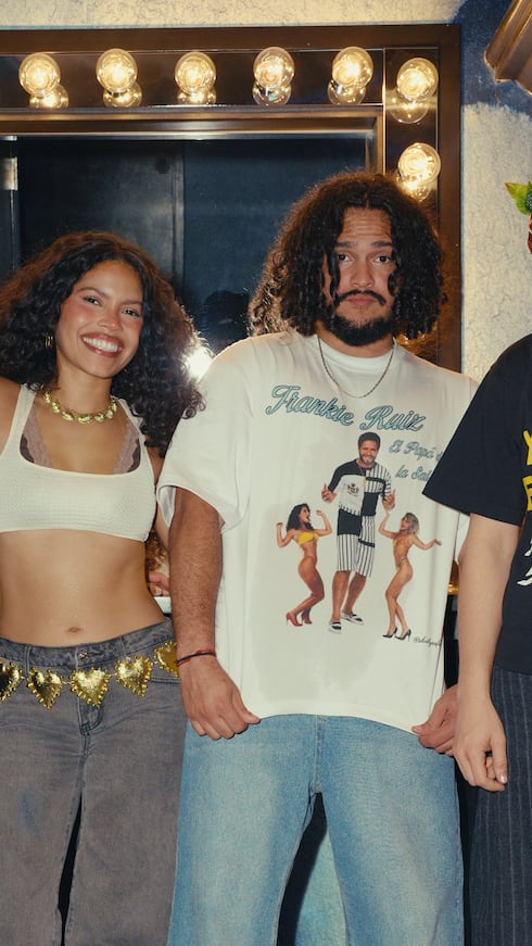La agrupación puertorriqueña Chuwi está compuesta por, de izquierda a derecha: Lorén, Wester y Willy Aldarondo Torres, junto con Adrián López Soto.