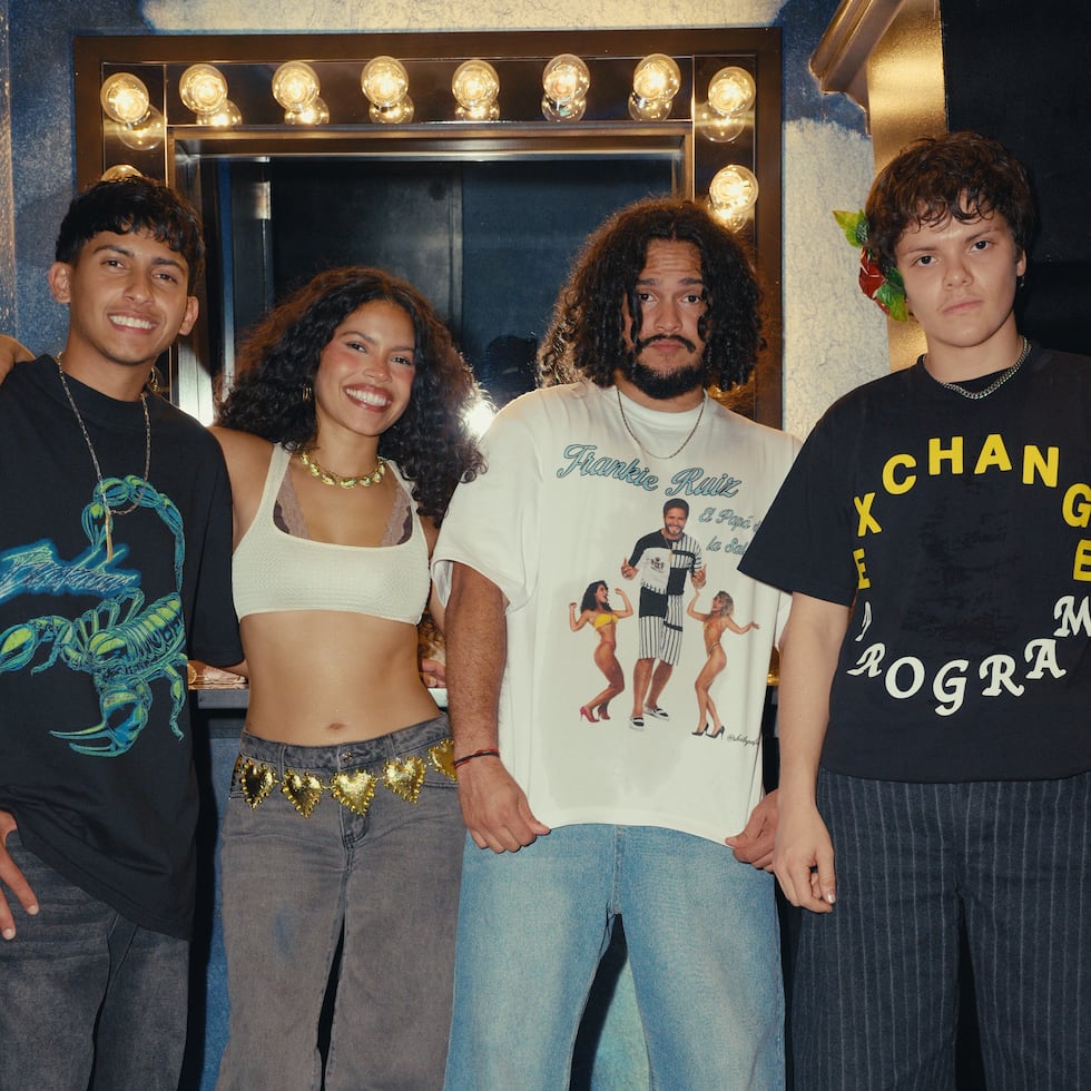 The Puerto Rican group Chuwi is composed of, from left to right: Lorén, Wester, and Willy Aldarondo Torres, along with Adrián López Soto.