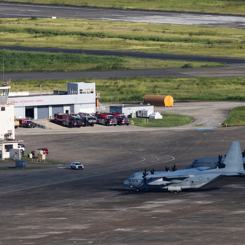 The U.S. Armed Forces stationed personnel, aircraft and supplies in Puerto Rico during the deployment of Carrier Strike Group 12 to the Caribbean.