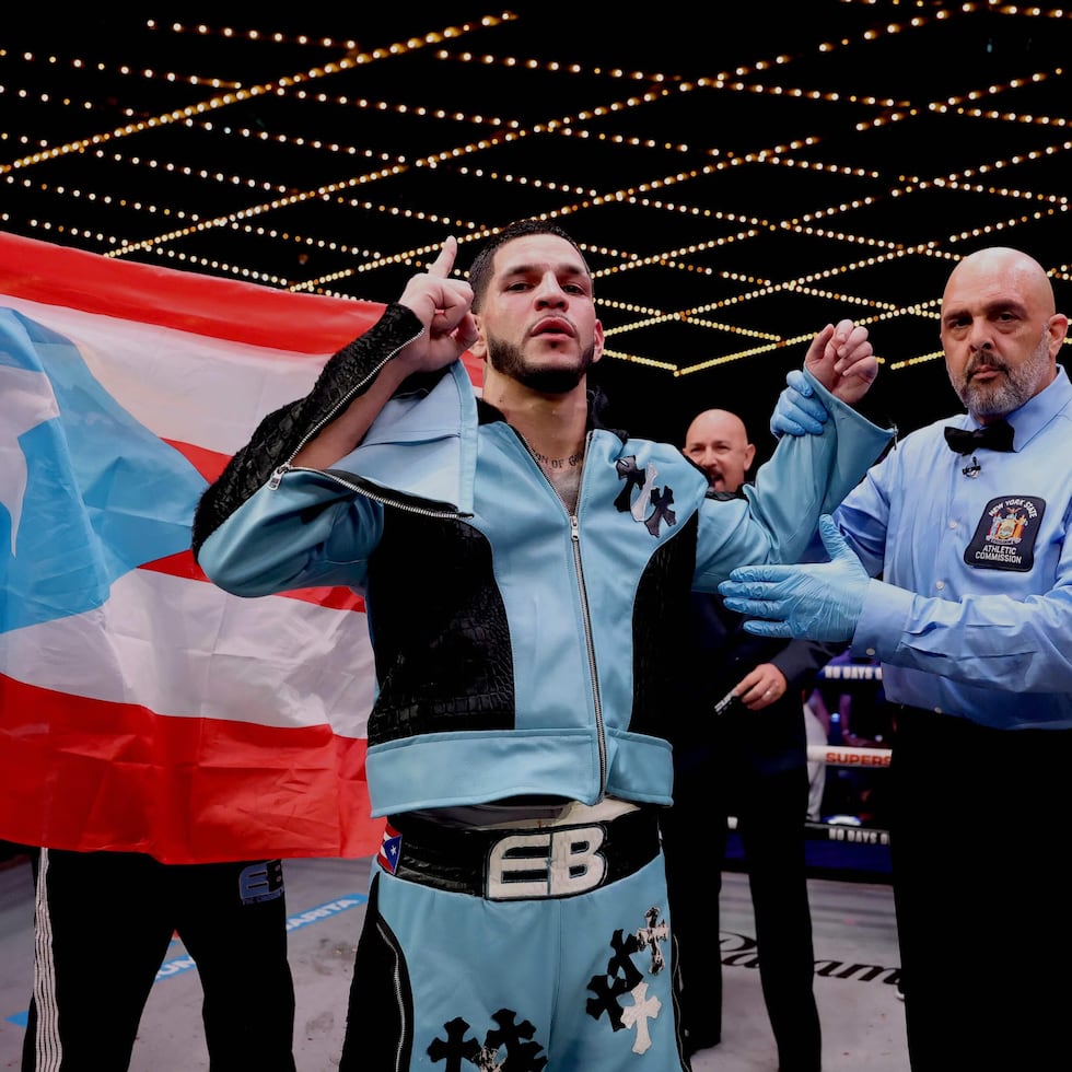 Edgar Berlanga mejoró su récord a 24-2, 19 KO's.