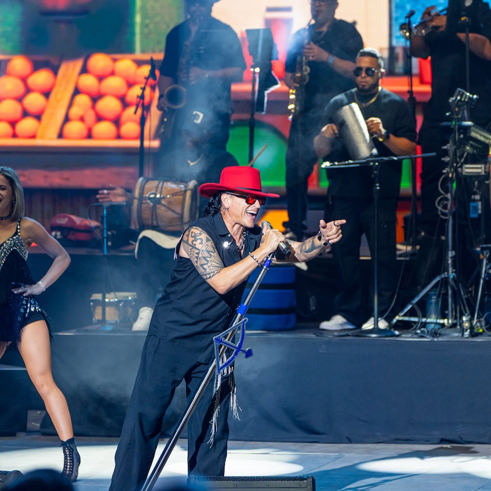 Elvis Crespo durante su presentación en el Starlite Festival en Marbella, España.