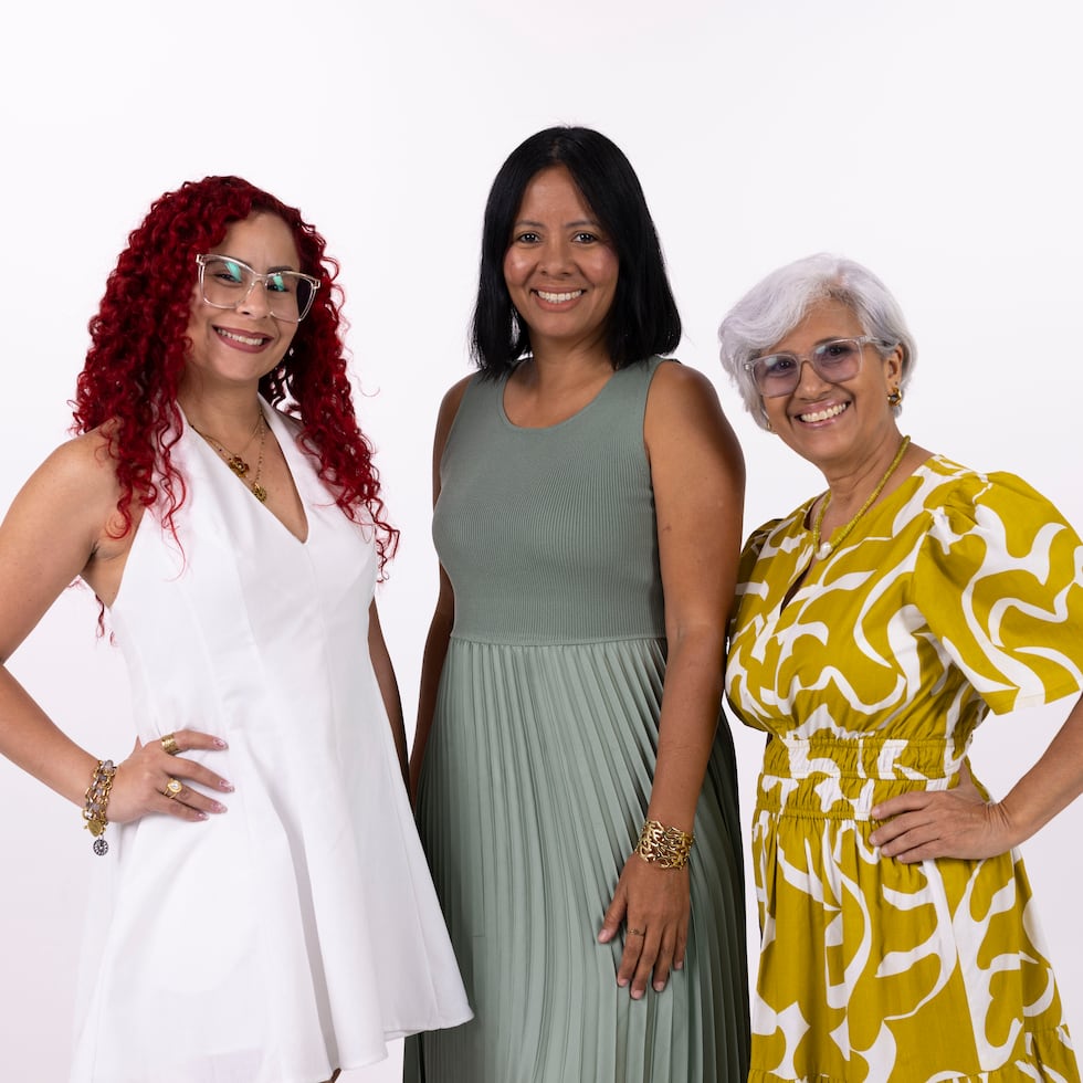 Rebecca Martínez, Katherine Ciria Cruz y Leyda Montano recibieron ayuda del Centro para Puerto Rico Sila M. Calderón y poder emprender con la capacitación y las herramientas necesarias.