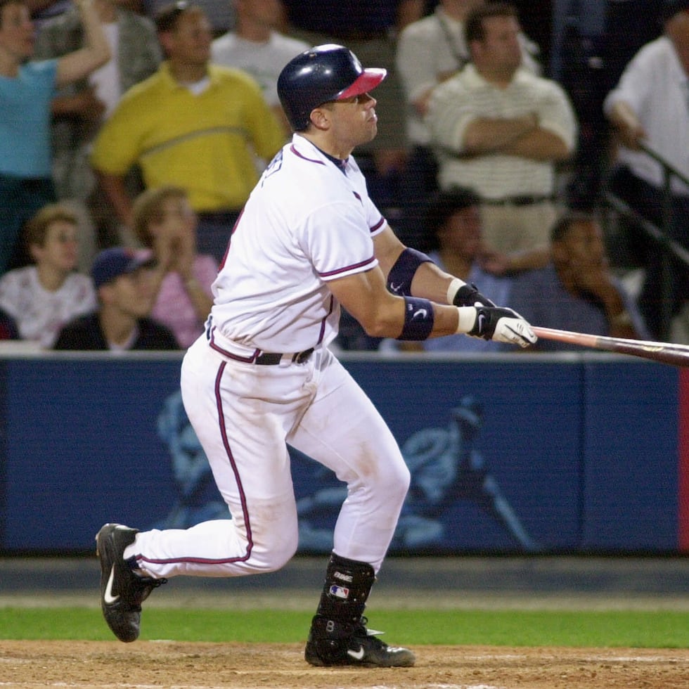 Javy López sacudió 42 bambinazos como receptor de los Braves en la temporada de 2003.