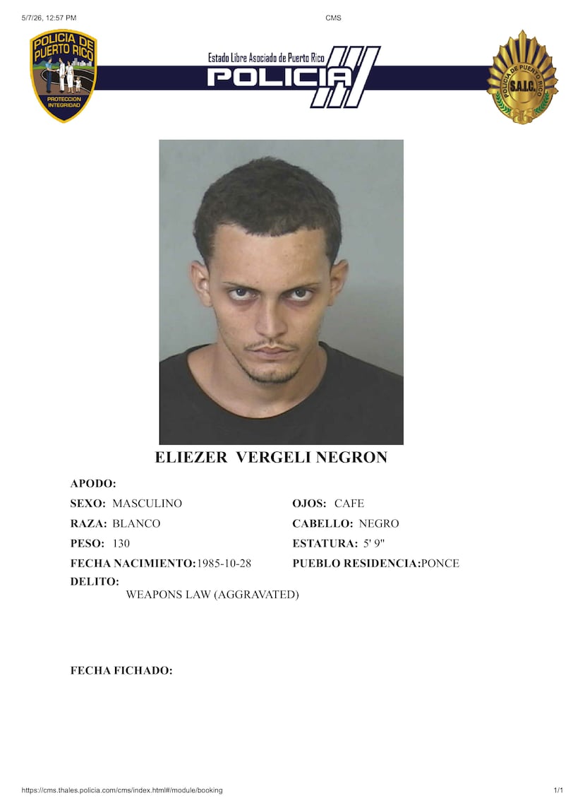 Eliezer Vergeli Negrón de 40 años.