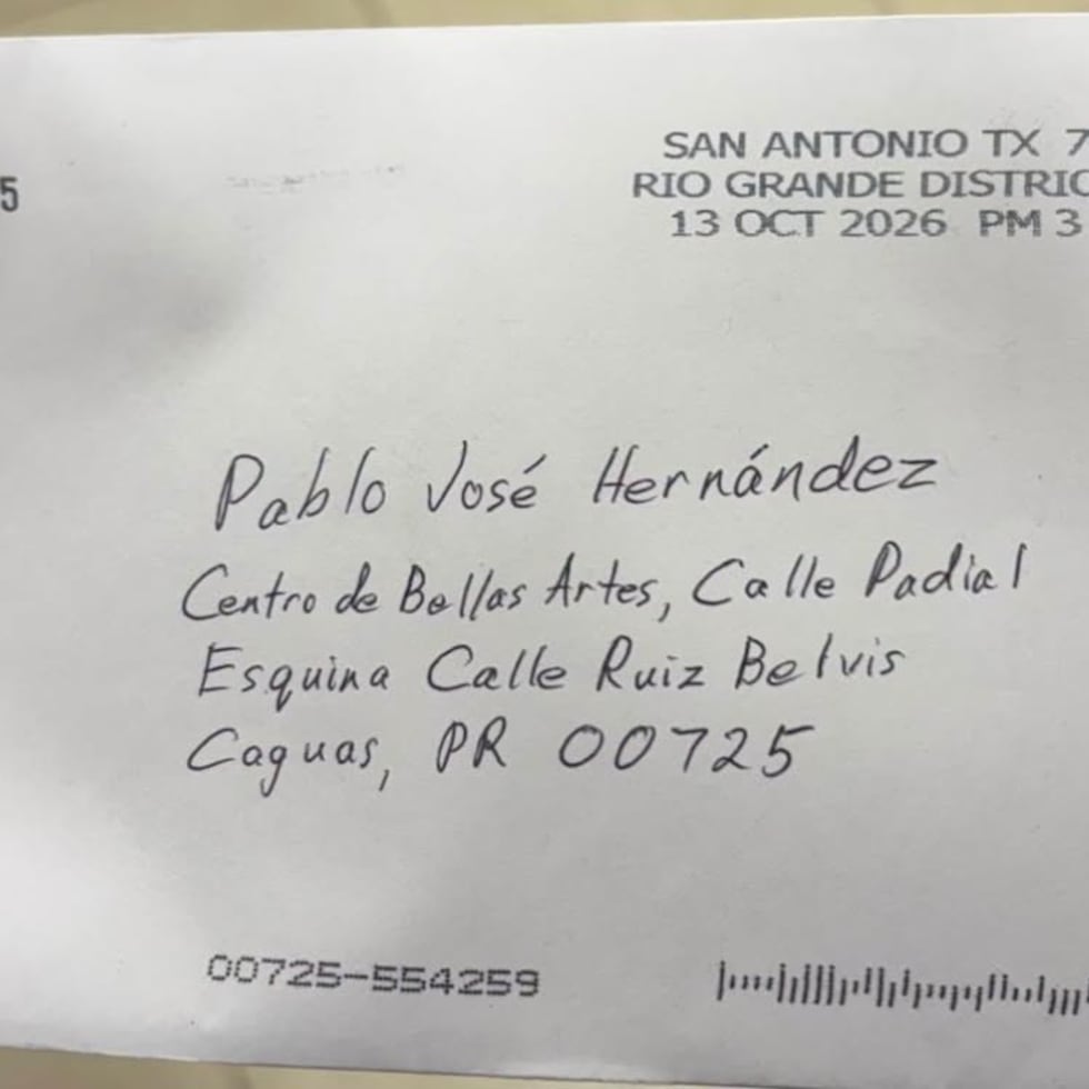 Carta enviada a la oficina local del Comisionado Residente, Pablo José Hernández.