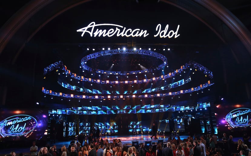 El escenario de la temporada final de despedida de "American Idol" en el Dolby Theatre el 7 de abril de 2016, en Los Ángeles.