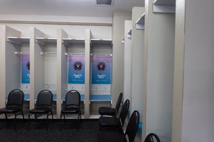 Así luce el camerino del estadio para recibir al Lionel Messi y el Inter Miami.