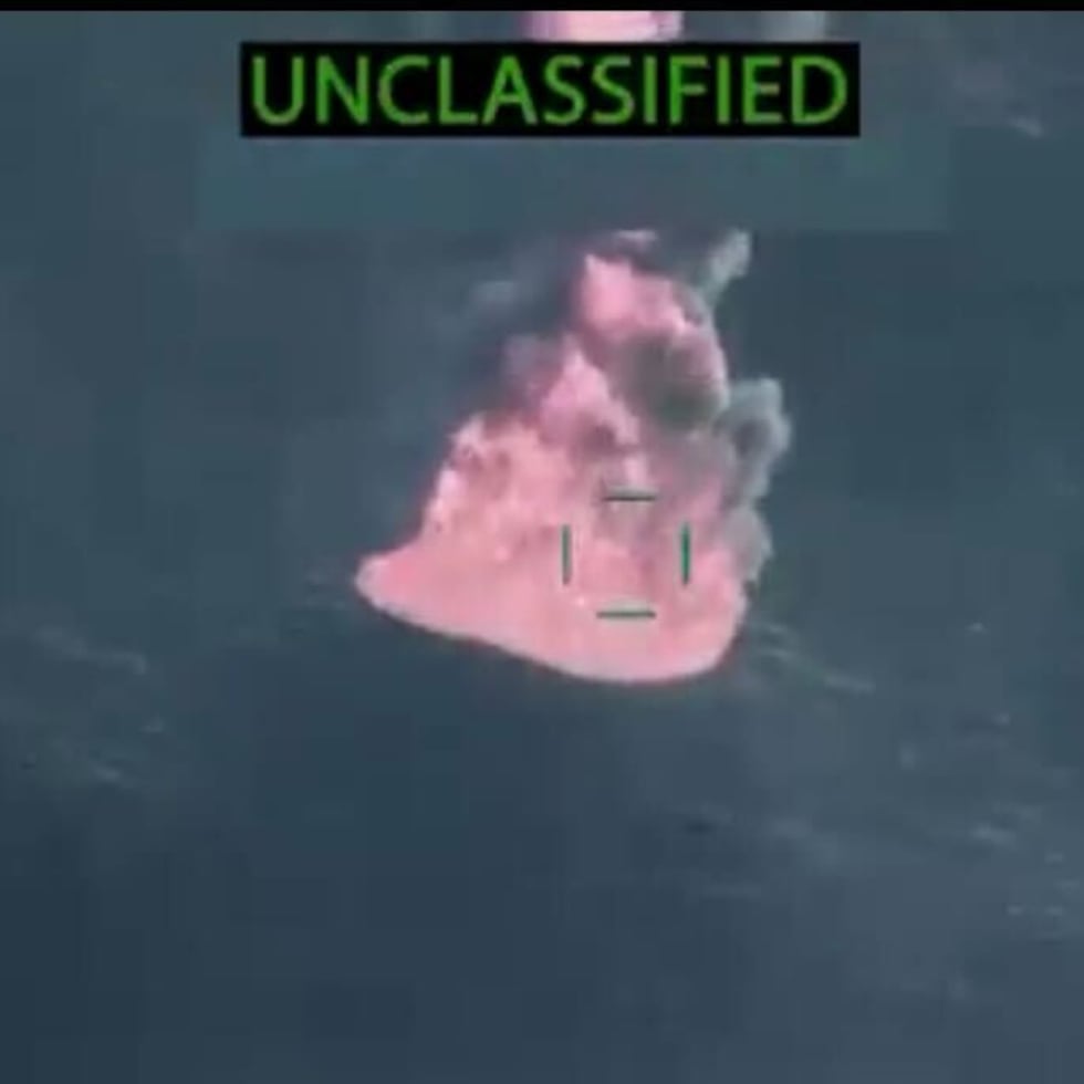 Una de las embarcaciones tras el ataque.