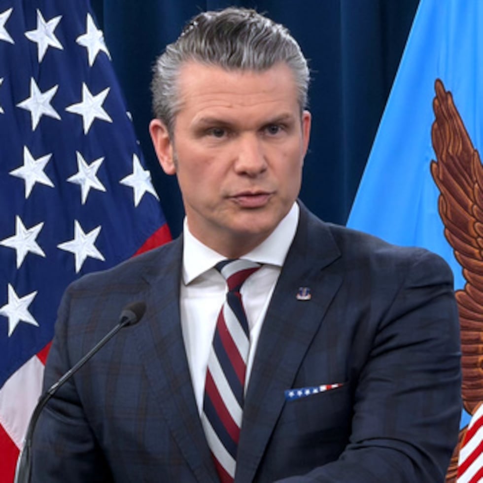 El secretario de Guerra, Pete Hegseth.