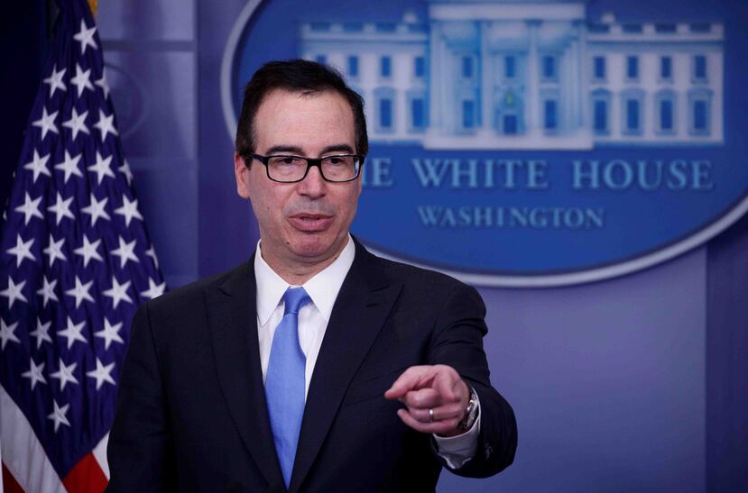 El secretario del Tesoro federal, Steve Mnuchin, llegará hoy a Puerto Rico. (EFE / Shawn Thew)