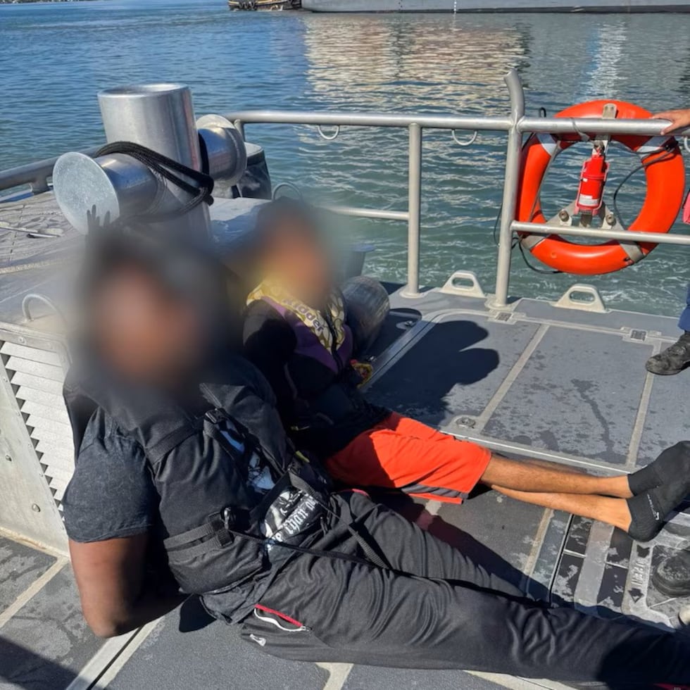 Los dos polizones fueron entregados al Negociado de Aduanas y Protección Fronteriza.