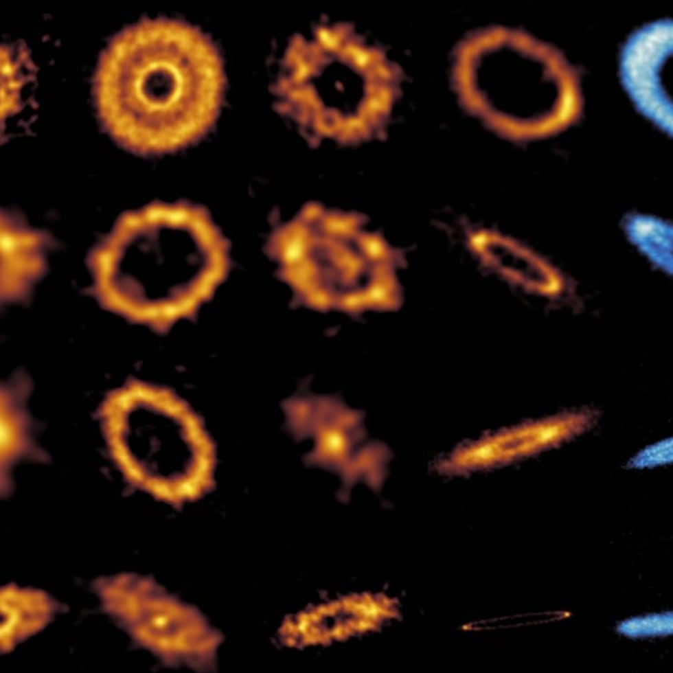 Esta galería ARKS de discos de escombros tenues revela detalles sobre su morfología: cinturones con múltiples anillos, halos anchos y lisos, bordes afilados y arcos y grumos inesperados, que sugieren la presencia de planetas que dan forma a estos discos.