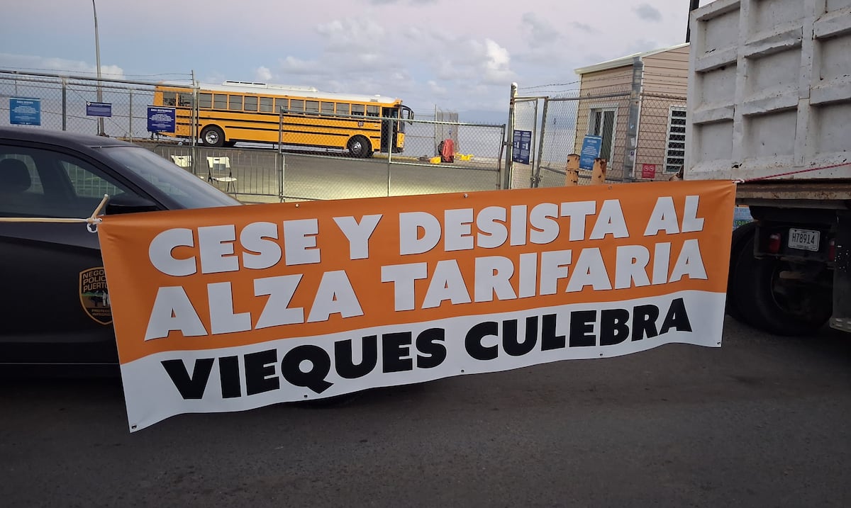 Suspenden el servicio de transporte marítimo de carga hacia Vieques debido a manifestación