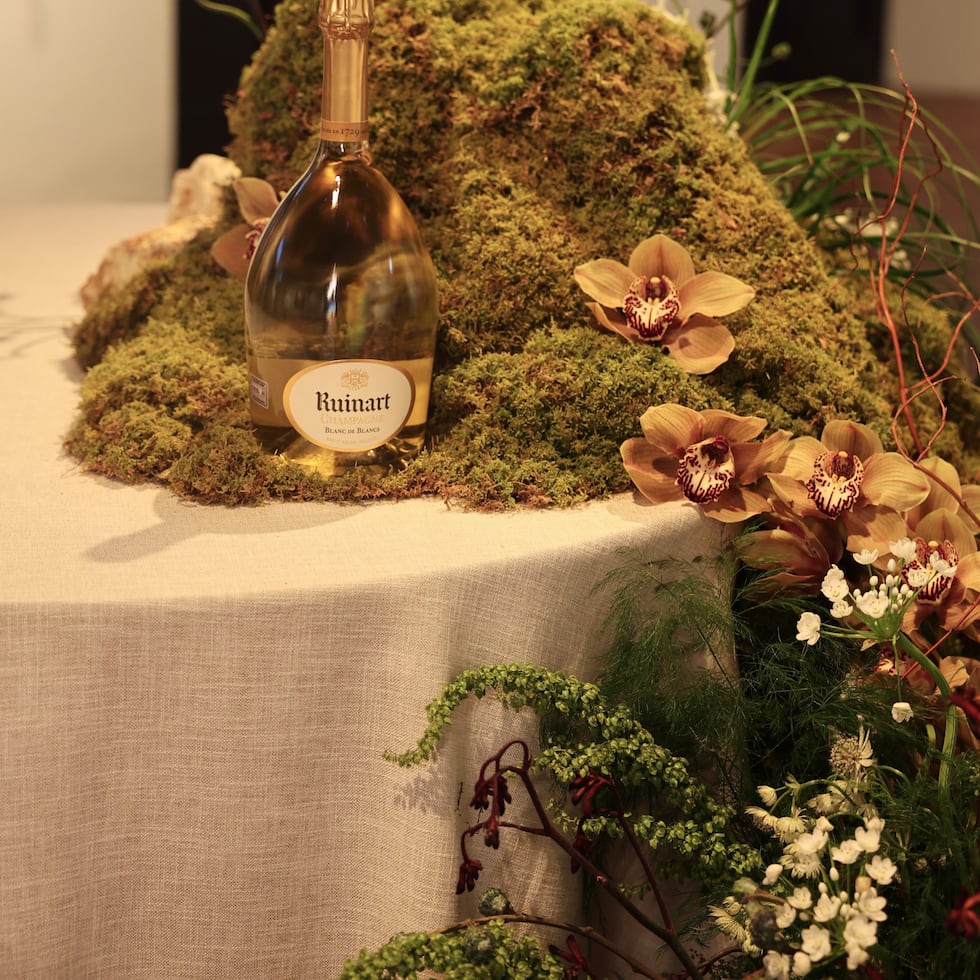 Durante la velada, el público degustó Ruinart Blanc de Blancs