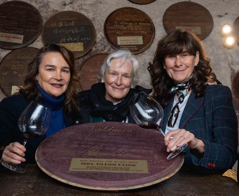 La actriz Glenn Close miembro de honor de La Tenada Bodegas Valduero