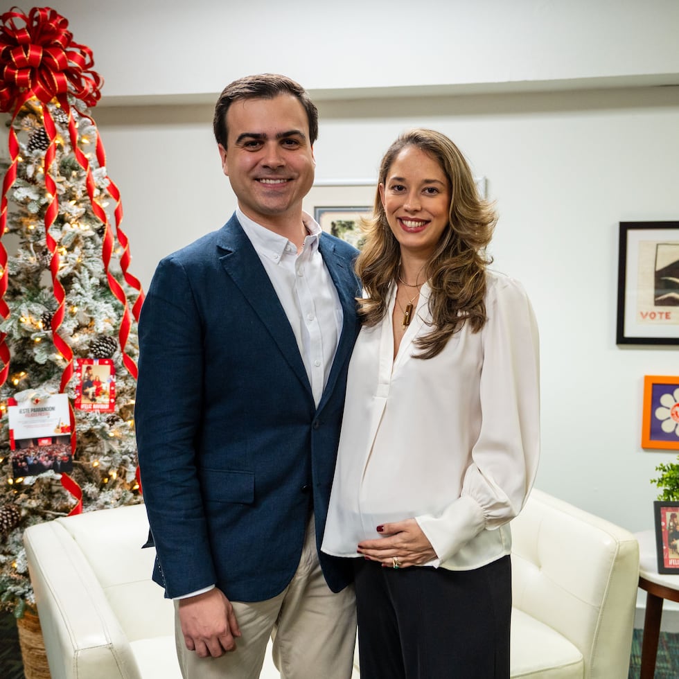 The resident commissioner in Washington, Pablo José Hernández, and his wife, Mónica Pascual.