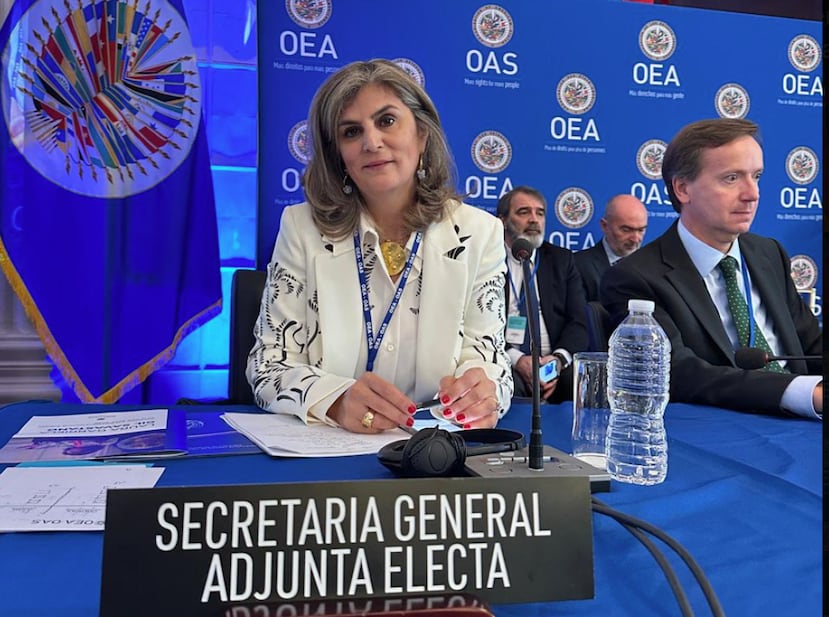 Laura Gil es la primera mujer en ocupar el puesto de Secretaria general adjunta de la La Organización de los Estados Americanos (OEA). X - OEA oficial.