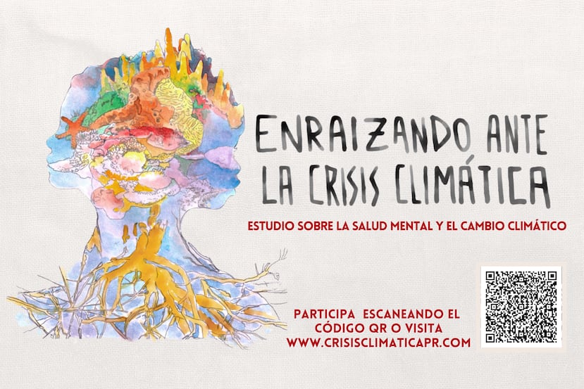 Puede acceder al cuestionario del proyecto “Enraizando ante la Crisis Climática” escaneando el código QR o accediendo a crisisclimaticapr.com.