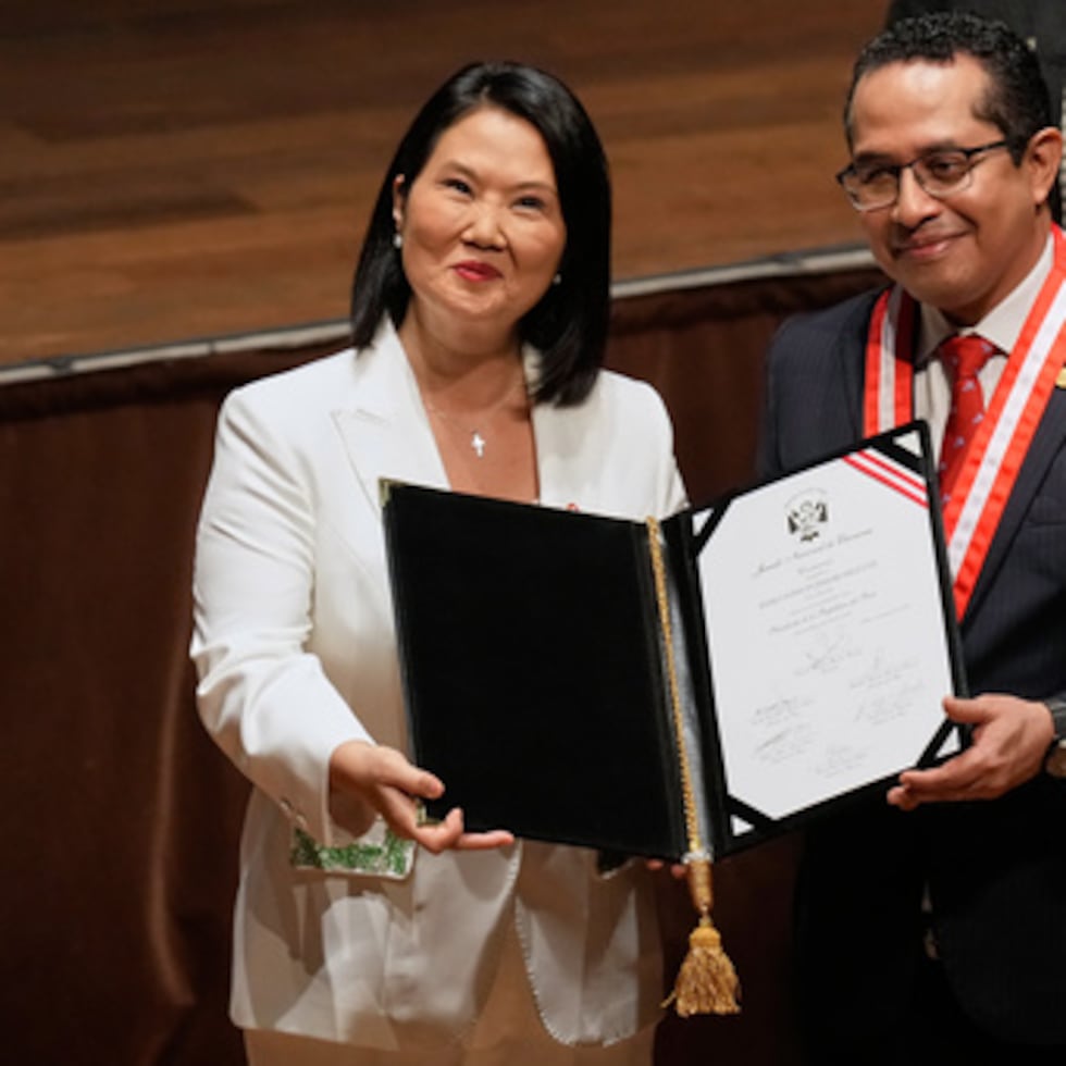 La presidenta electa de Perú, Keiko Fujimori, asumirá el poder a finales de julio.