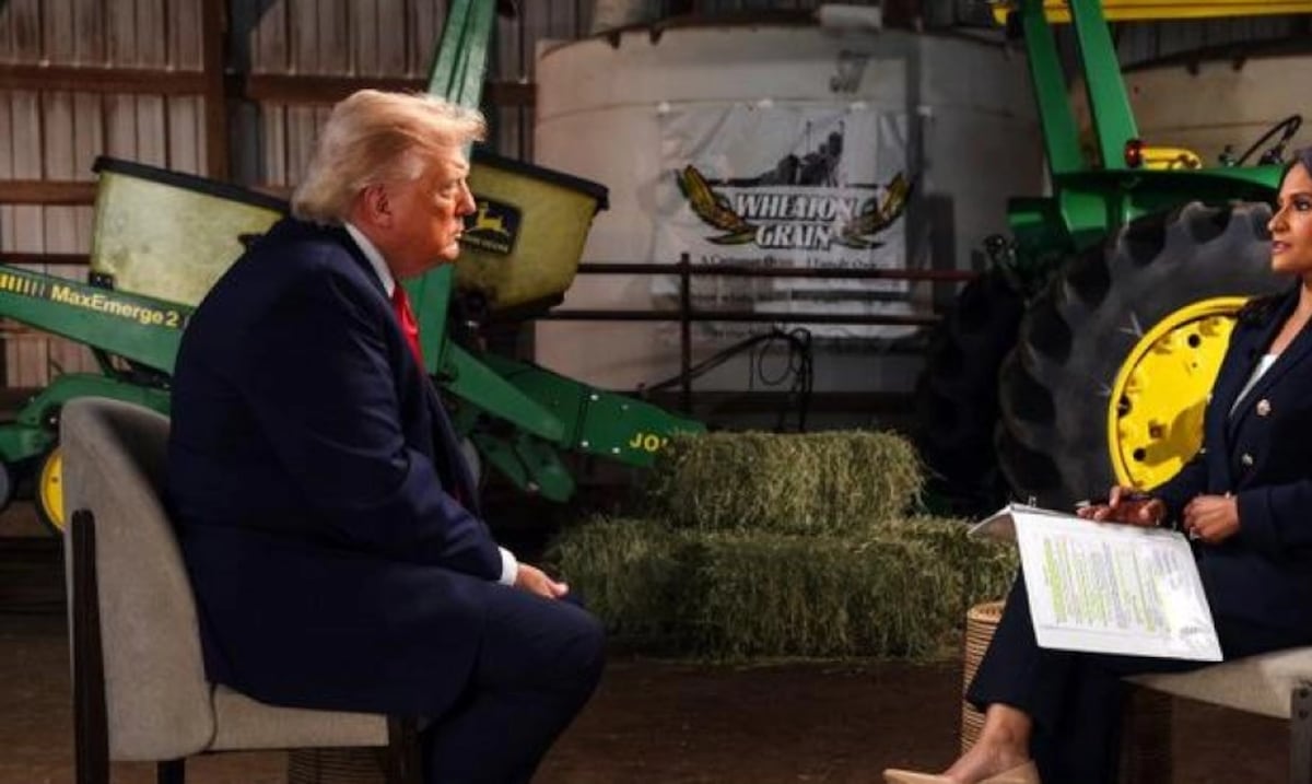 Trump llama "corrupta" a periodista de NBC y abandona entrevista en Wisconsin