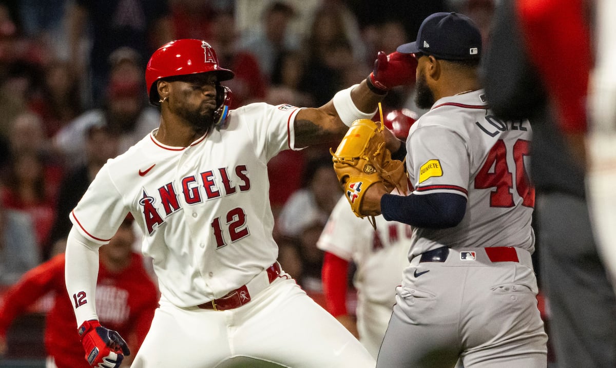 ¡Trifulca en Anaheim! Pelea entre los Braves y los Angels