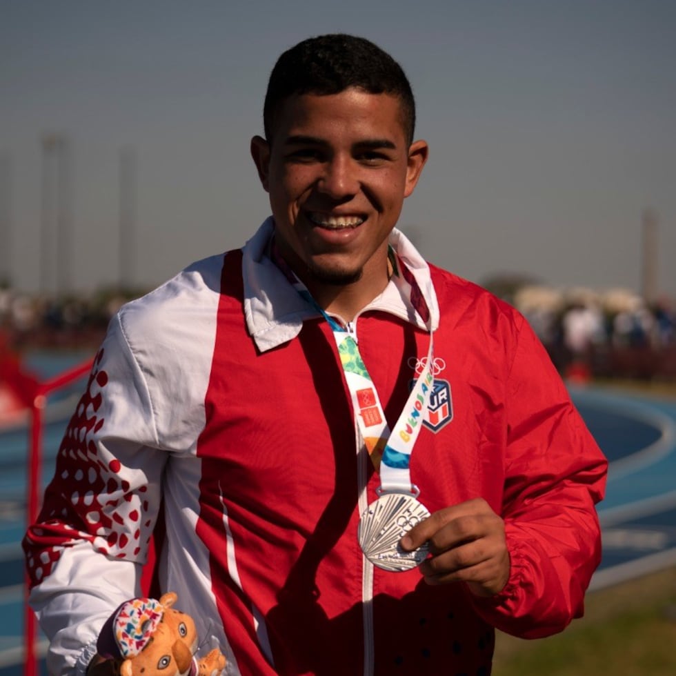 Jorge Luis Contreras conquistó plata en el lanzamiento de disco en las Olimpiadas Juveniles de 2018.