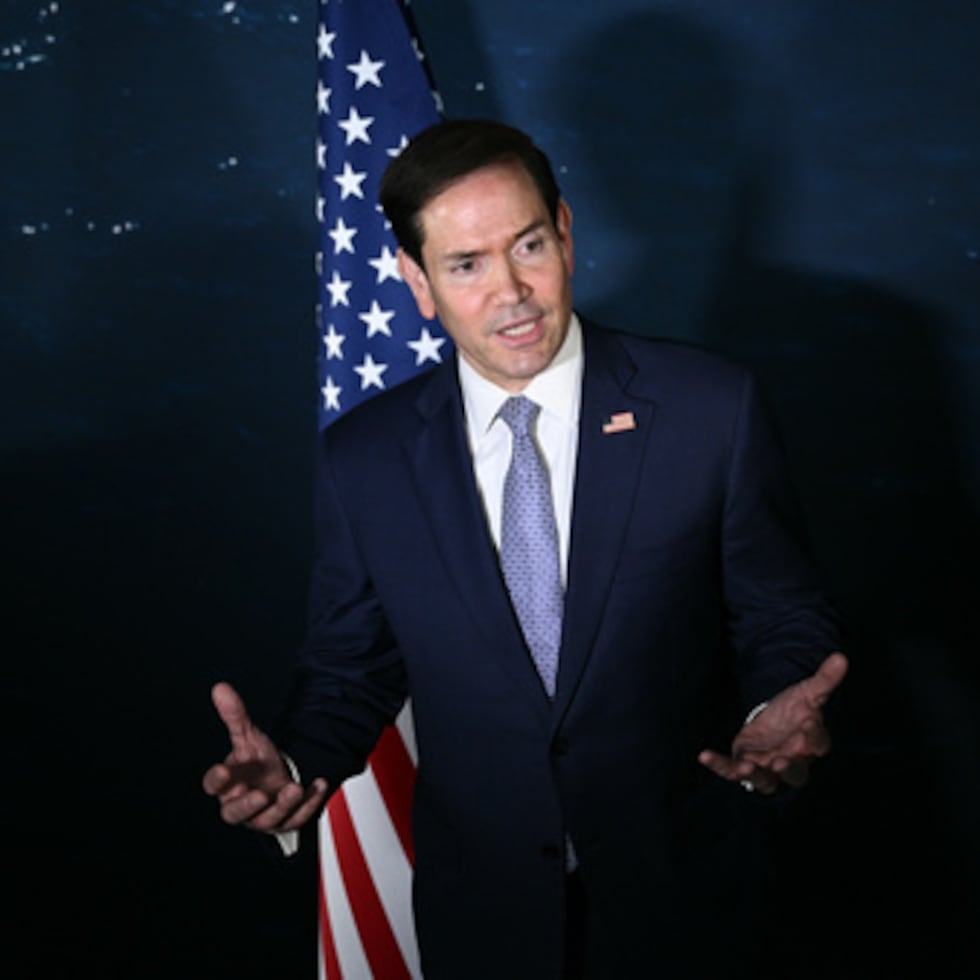 El secretario de Estado Marco Rubio interviene durante una rueda de prensa celebrada al margen de la reunión de ministros de Asuntos Exteriores de la Asociación de Naciones del Sudeste Asiático (ASEAN) en Pasay, Área Metropolitana de Manila (Filipinas), el miércoles 22 de julio de 2026. (Brendan Smialowski/Foto de pool vía AP)