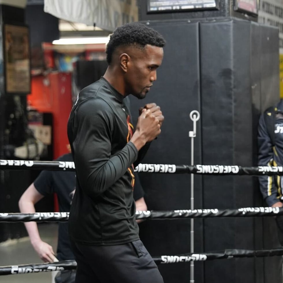 Subriel Matías durante un entrenamiento en Gleason’s Gym, de Nueva York.