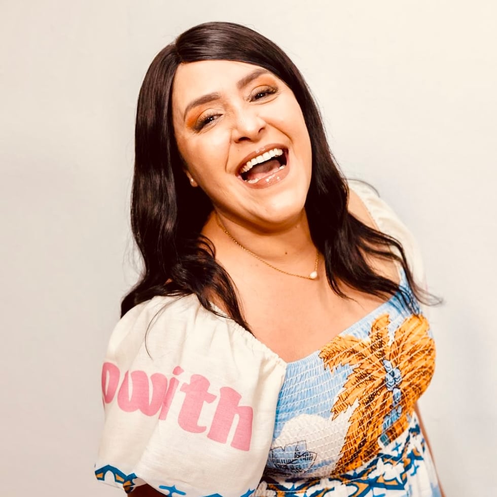 la cantante de música sacra Nimsy López.