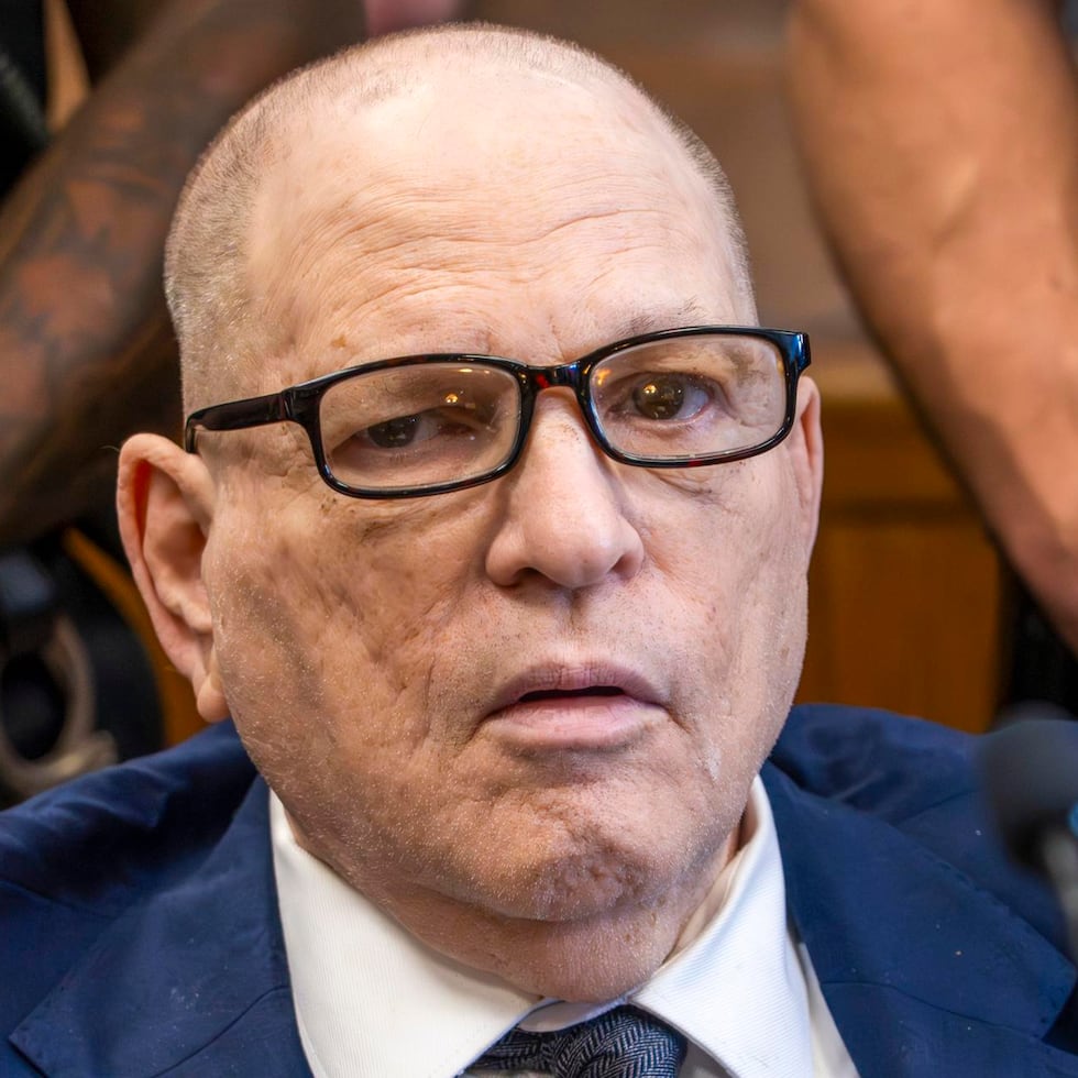 Harvey Weinstein durante su comparecencia en la corte de Manhattan.