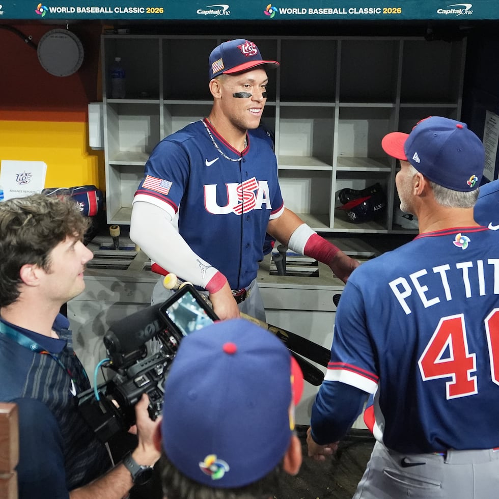 Aaron Judge y Estados Unidos festejan el avance a la final.