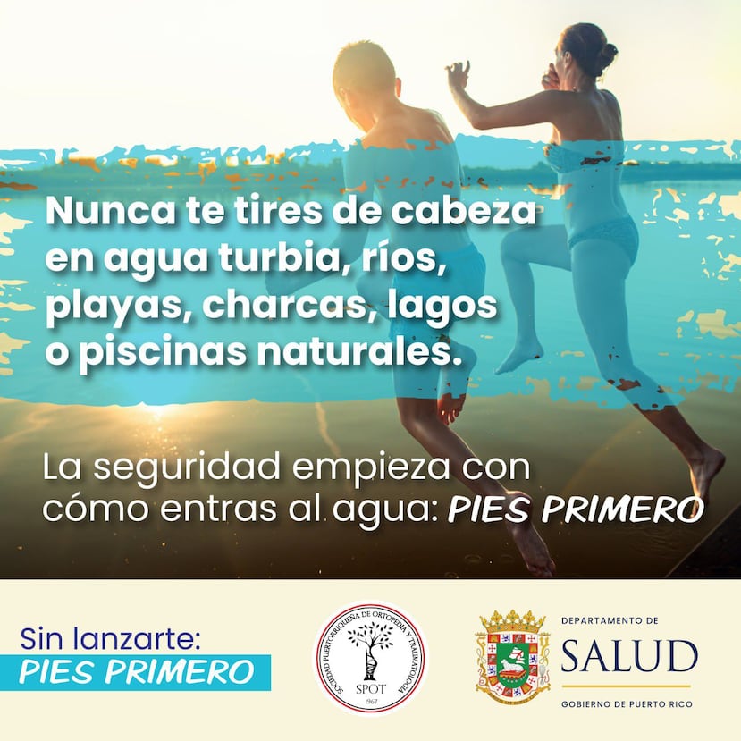 Campaña de Salud con la SPOT par aprevenir accidentes de clavado.
