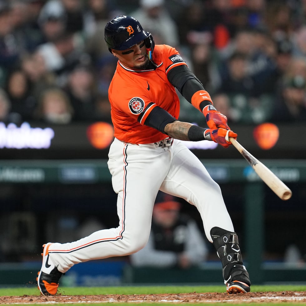 Javier Báez conecta su primer jonrón de la campaña 2026 con los Tigers de Detroit.